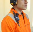 A shoulder-mounted system after equipment calibration is complete